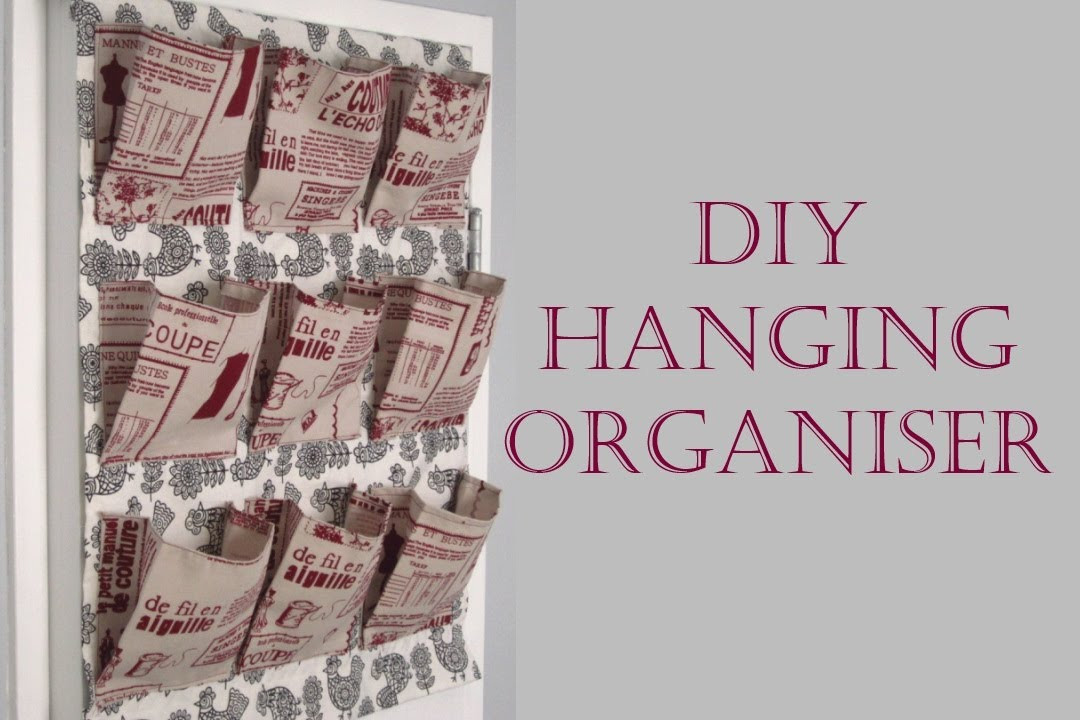 Hanging Shoe Organizer DIY
 Step by Step Sewing DIY Fabric Hanging Organiser