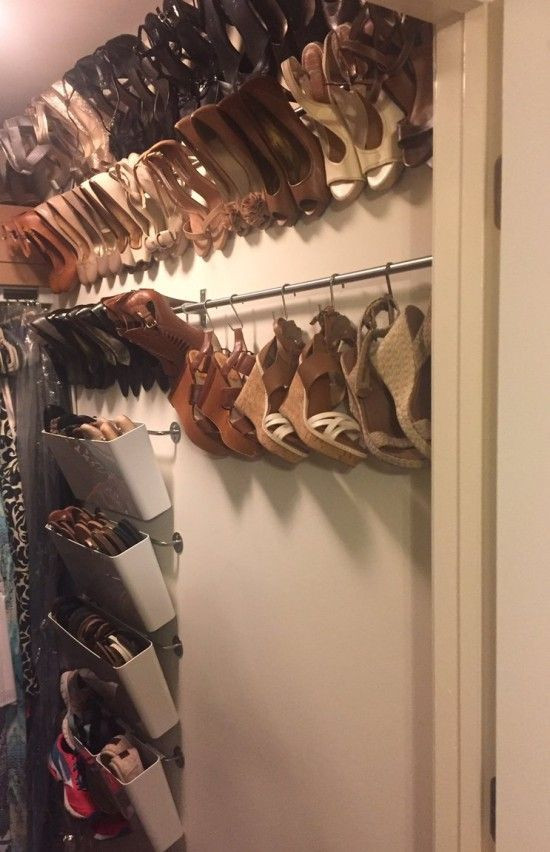 Hanging Shoe Organizer DIY
 17 Best images about DIY Shoe Storage on Pinterest