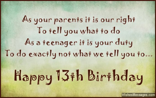Happy 13Th Birthday Quotes
 Happy 13th Birthday Son Quotes QuotesGram