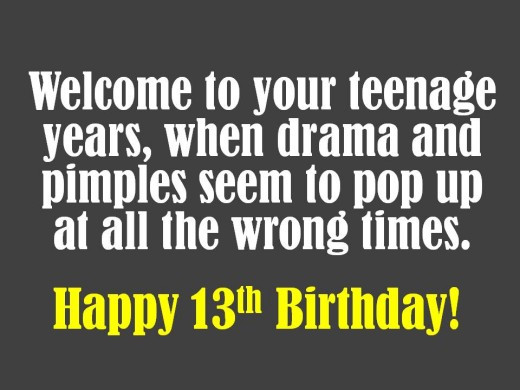 Happy 13Th Birthday Quotes
 13th Birthday Wishes What to Write in a Card
