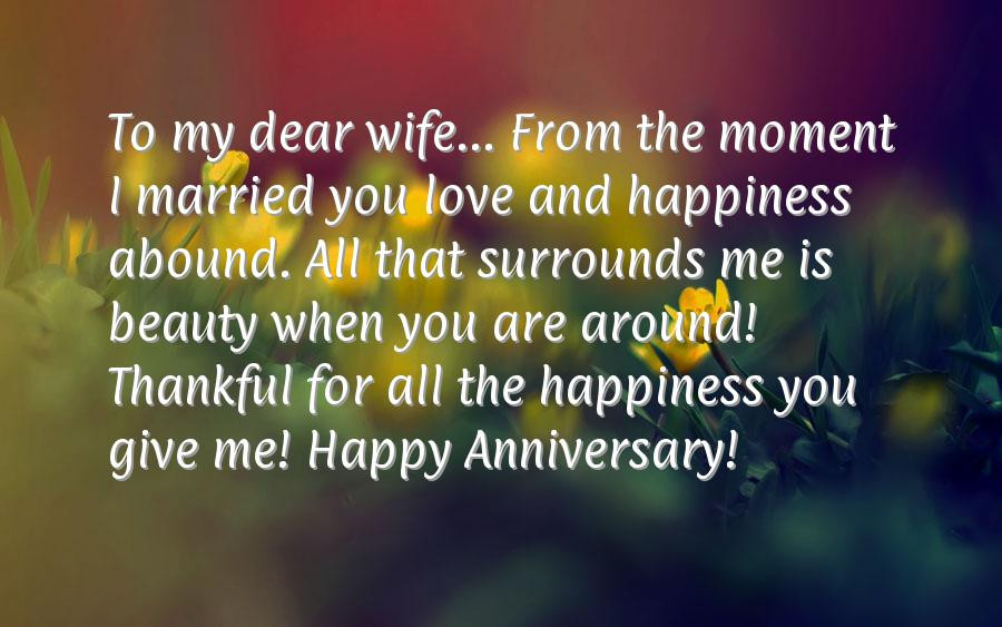 Happy Anniversary To My Wife Quotes
 Anniversary Quotes Wife To Love QuotesGram
