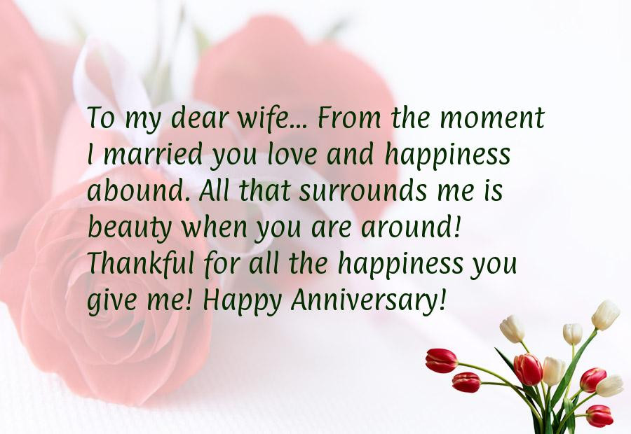 Happy Anniversary To My Wife Quotes
 Happy Anniversary Quotes For Wife QuotesGram
