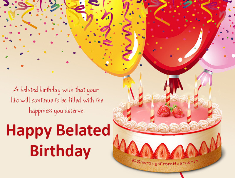 Happy Belated Birthday Cards
 Belated Birthday Wishes Messages and Greetings WishesMsg