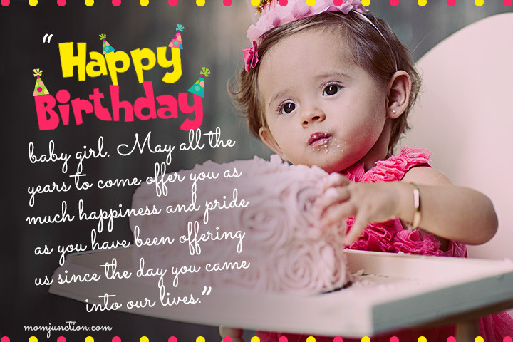Happy Birthday Baby Girl Quotes
 106 Wonderful 1st Birthday Wishes And Messages For Babies