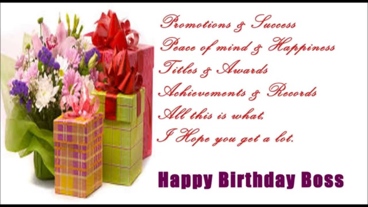 Happy Birthday Boss Quotes
 Happy Birthday SMS Message to Boss Birthday wishes