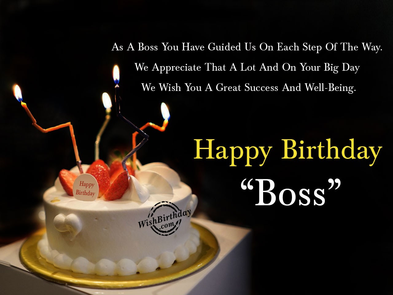 Happy Birthday Boss Quotes
 Birthday Wishes For Boss Birthday
