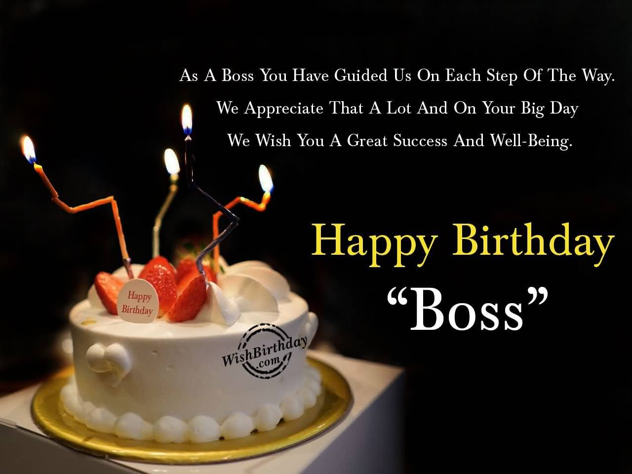 Happy Birthday Boss Quotes
 32 Wonderful Boss Birthday Wishes Sayings Picture