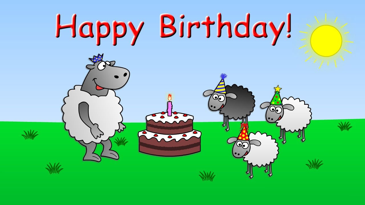 Happy Birthday Cards Funny
 Happy Birthday funny animated sheep cartoon Happy