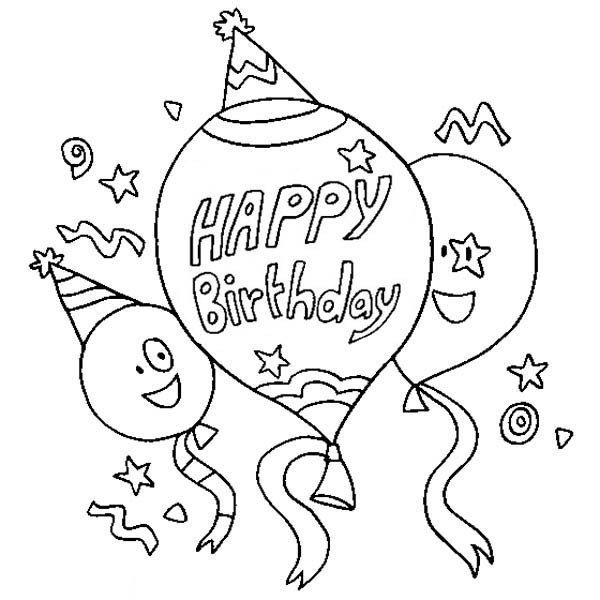 Happy Birthday Coloring Pages For Boys
 Happy Birthday Coloring Pages