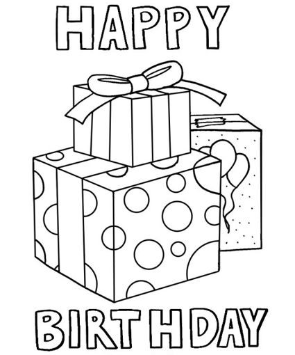 Happy Birthday Coloring Pages For Boys
 Happy Birthday Coloring Pages Birthdays