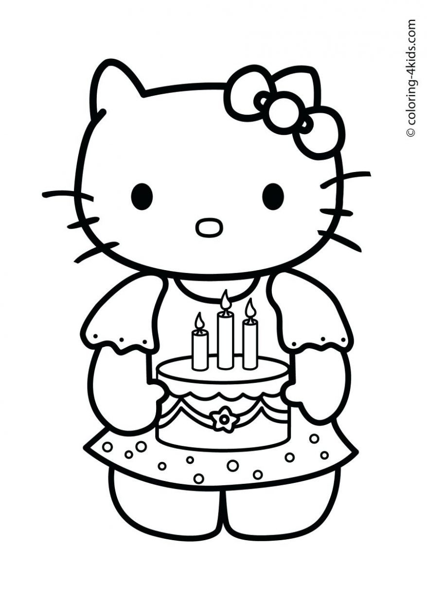 Happy Birthday Coloring Pages For Kids
 Birthday Coloring Pages