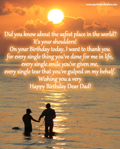 Happy Birthday Father Quote
 Happy Birthday Daddy From Son Quotes QuotesGram