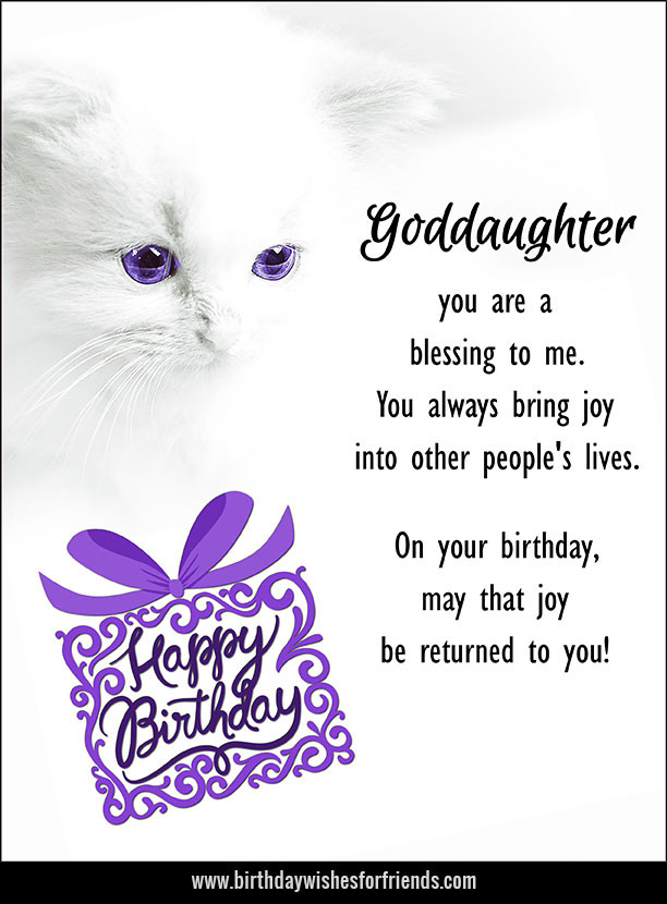 Happy Birthday Goddaughter Quotes
 goddaughter Archives Birthday Wishes for Friends & Family