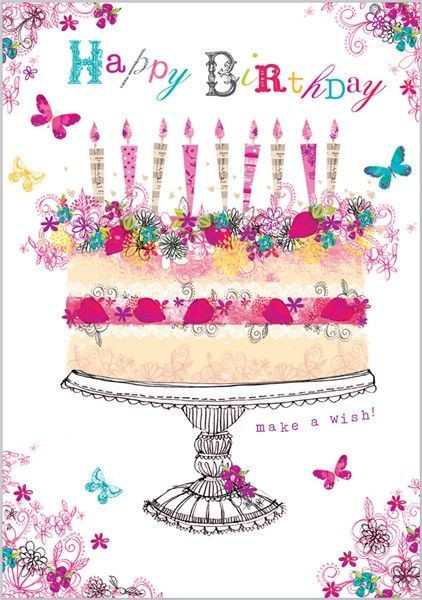 Happy Birthday Images With Quotes
 Happy Birthday Quote With Cake And Butterflies