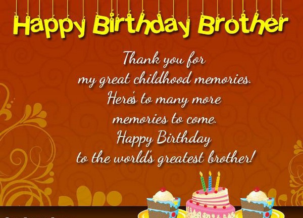 Happy Birthday Quotes For A Brother
 200 Best Birthday Wishes For Brother 2020 My Happy