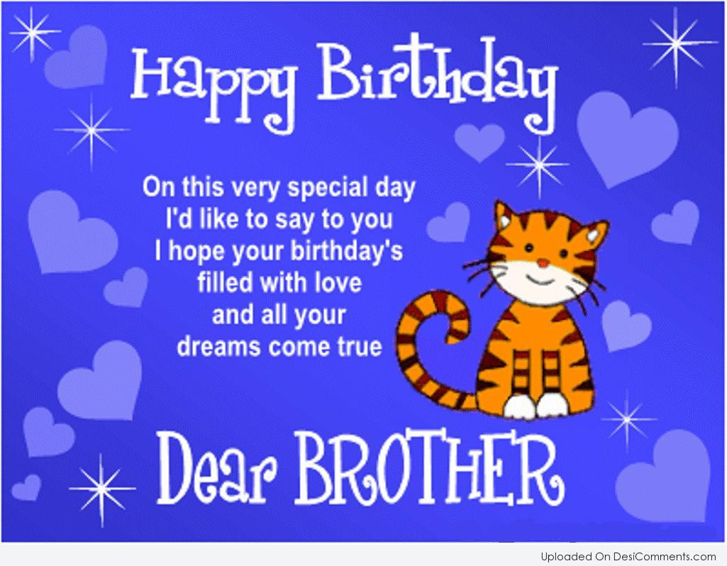 Happy Birthday Quotes For A Brother
 Birthday Wishes for Brother Graphics for