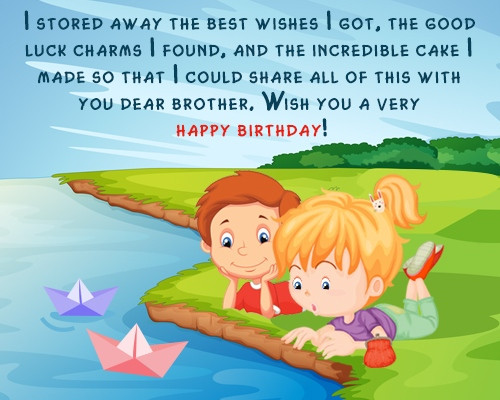 Happy Birthday Quotes For A Brother
 Happy Birthday Wishes For Brother Quotes QuotesGram