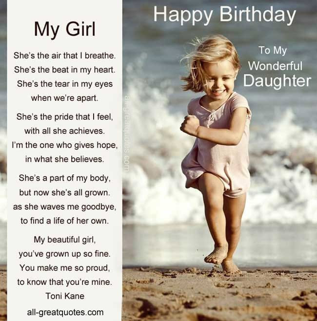 Happy Birthday Quotes For Daughter
 Quotes From Daughter Happy Birthday QuotesGram