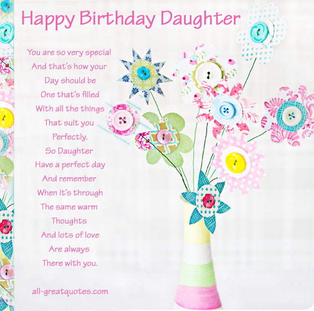 Happy Birthday Quotes For Daughter
 Happy Birthday Quotes For Daughter QuotesGram