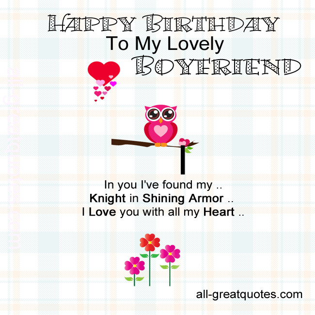 Happy Birthday Quotes To Boyfriend
 y Birthday Quotes For Boyfriend QuotesGram
