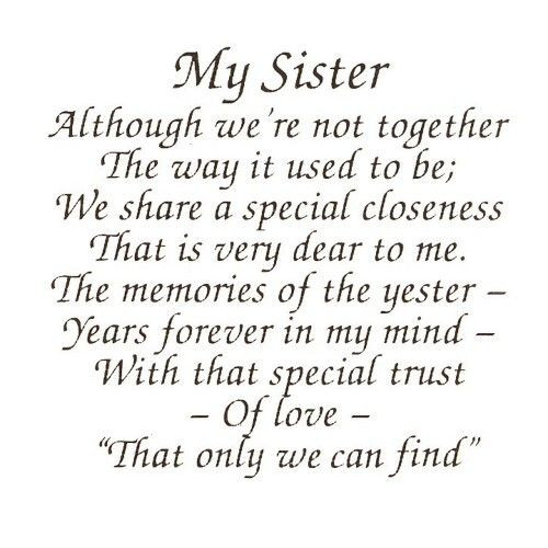 Happy Birthday Sister Poems Funny
 The 25 best Sister wedding quotes ideas on Pinterest
