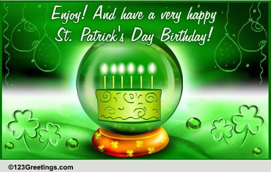 Happy Birthday St Patrick's Day Quotes
 St Patrick s Day Birthday Forecast Free Birthday eCards