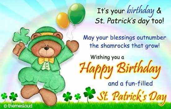 Happy Birthday St Patrick's Day Quotes
 Happy Birthday & St Patrick’s Day Free Birthday eCards