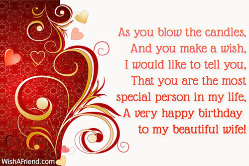 Happy Birthday To My Beautiful Wife Quotes
 45 Pretty Wife Birthday Quotes Greetings & Wishes s