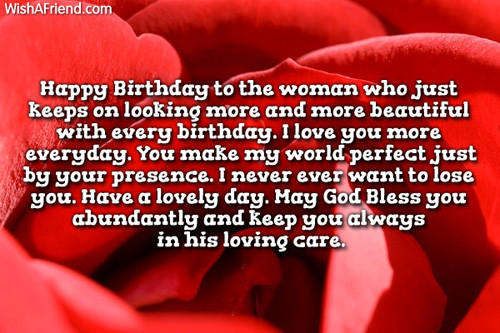 Happy Birthday To My Beautiful Wife Quotes
 Birthday Wishes For Wife Page 4