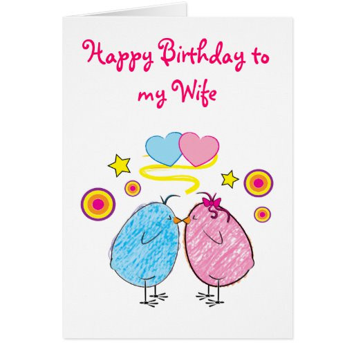 Happy Birthday Wife Cards
 Happy Birthday Wife Greeting Card