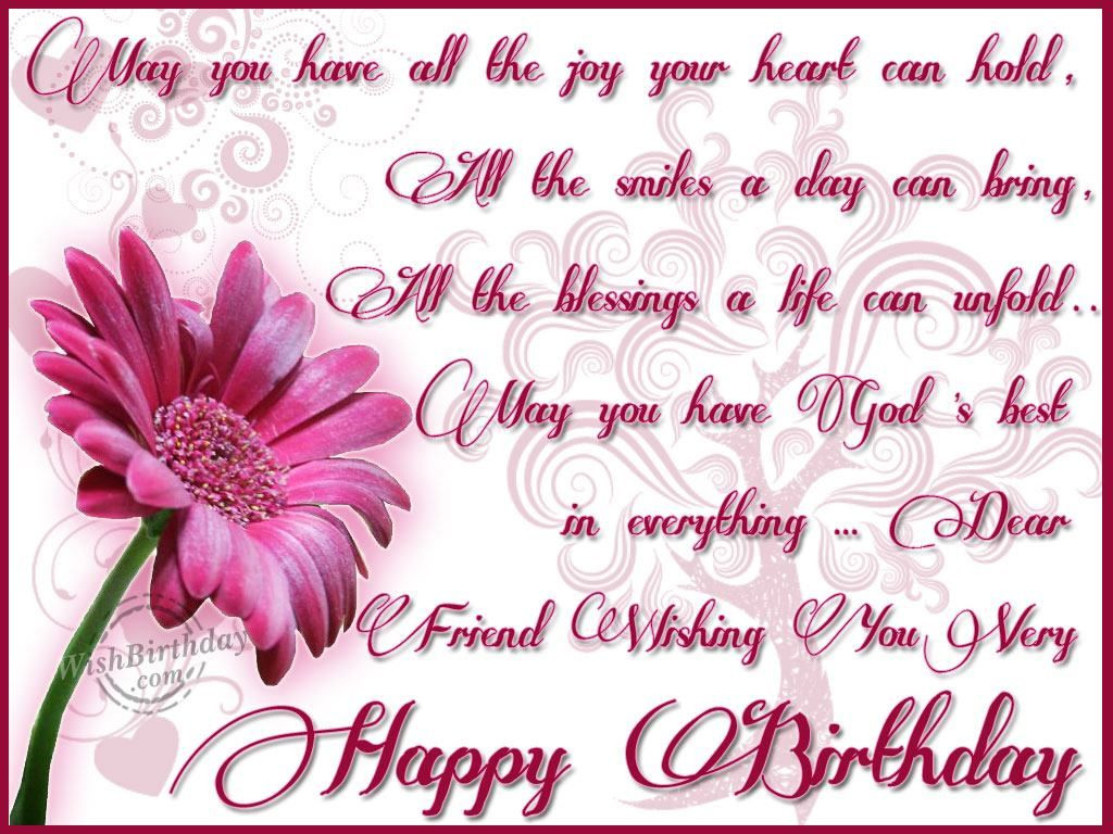 Happy Birthday Wishes For A Best Friend
 Dear Friend Wishing You Very Happy Birthday