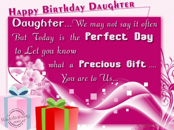 Happy Birthday Wishes For A Daughter
 Inspirational Quotes For Daughters Birthday QuotesGram