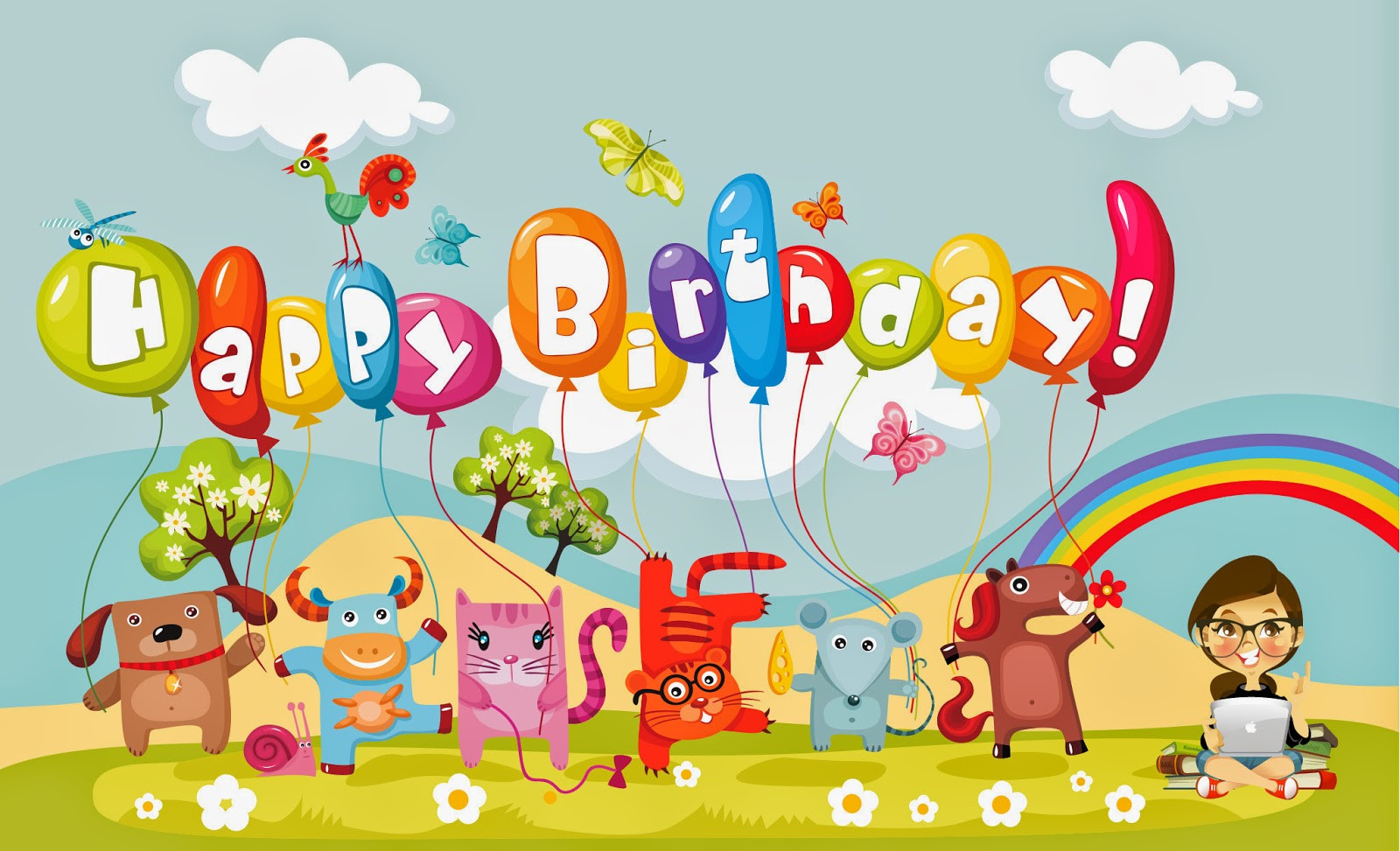 Happy Birthday Wishes For Kids
 Happy Birthday wishes card images with cakes candles