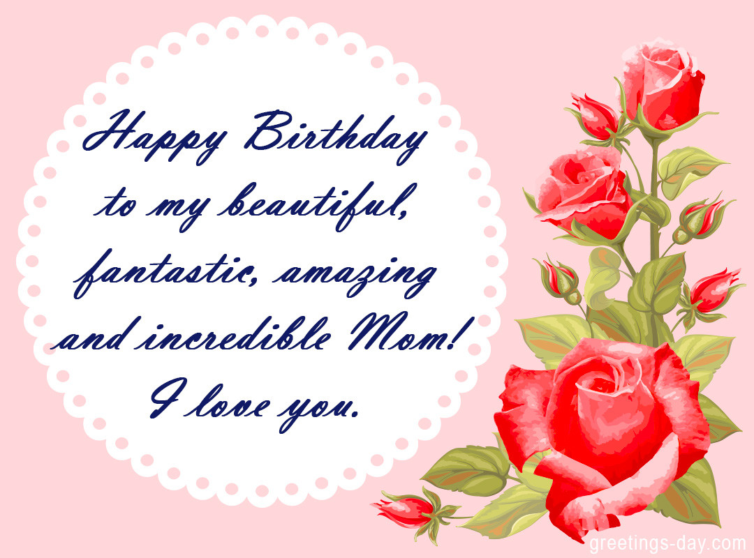 Happy Birthday Wishes For Mom
 Birthday Wishes for Mom Happy birthday Mother