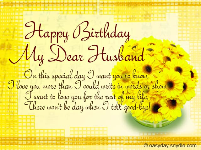 Happy Birthday Wishes Husband
 Birthday Messages for Your Husband Easyday
