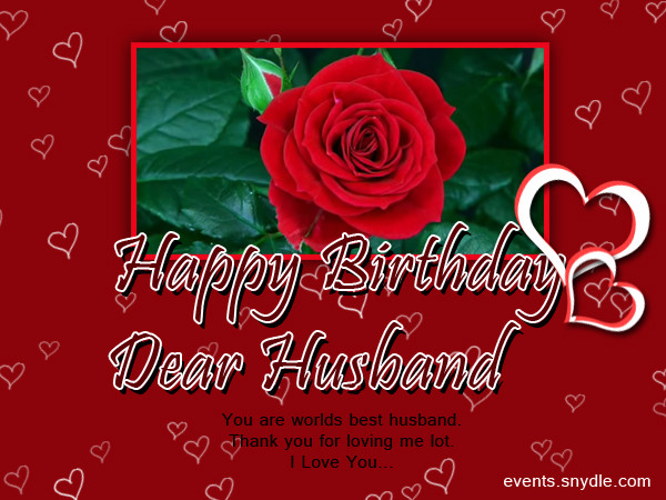 Happy Birthday Wishes Husband
 Birthday wishes for husband Greetings and Messages