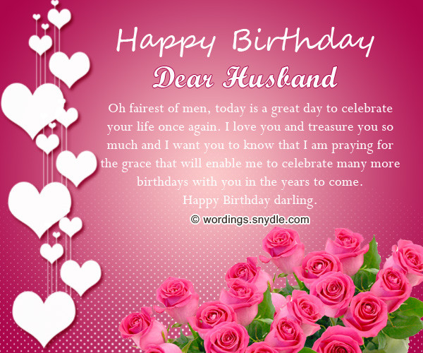 Happy Birthday Wishes Husband
 Birthday Wishes for Husband Husband Birthday Messages and