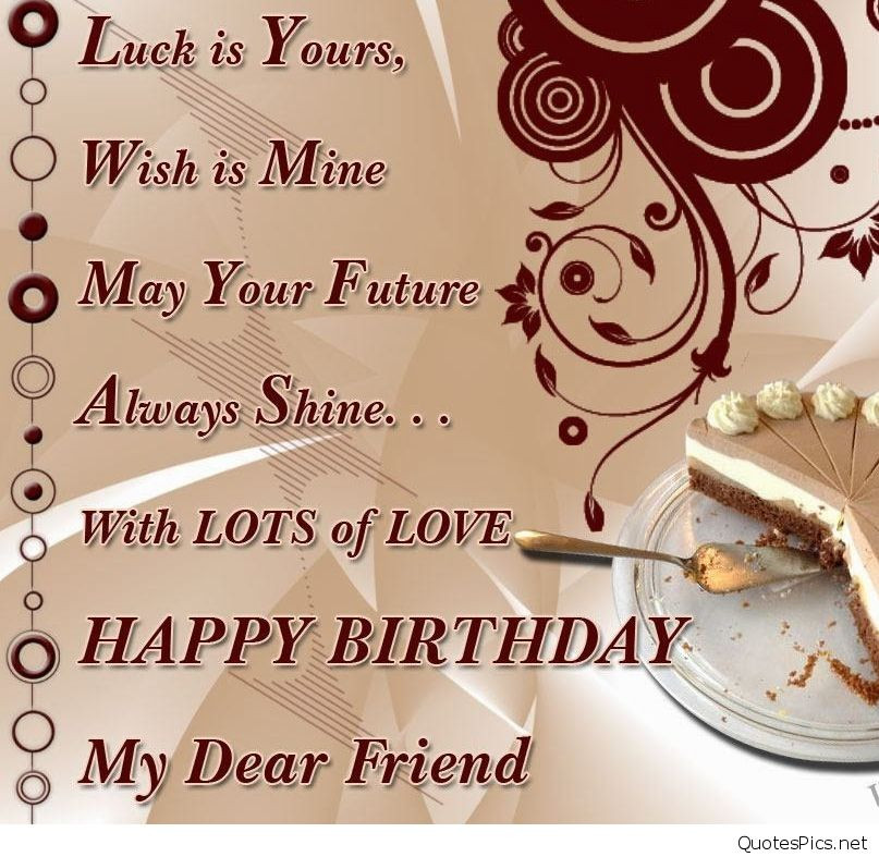 Happy Birthday Wishes To Best Friend
 Best happy birthday card wishes friend friends sayings