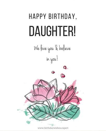Happy Birthday Wishes To Daughter
 Happy Birthday Daughter