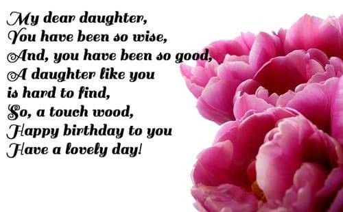 Happy Birthday Wishes To My Daughter From Mom
 Happy Birthday Daughter Birthday Quotes for my
