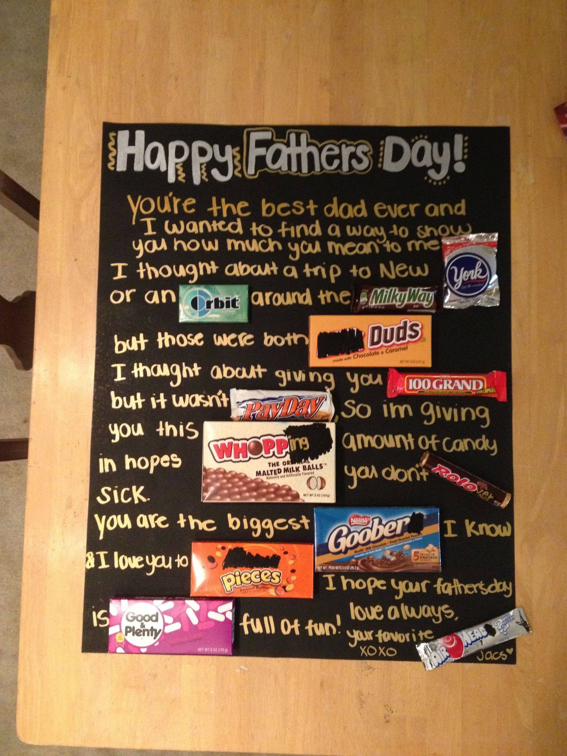 Happy Father'S Day Gift Ideas
 Father s Day candy card Artsy Fartsy