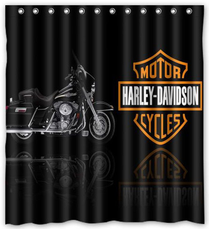 Harley Davidson Bathroom Decor
 NL750 Harley Davidson Motor Cycles Shower Curtain Bath 66