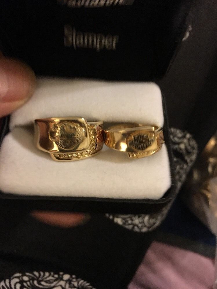 Harley Davidson Wedding Ring Sets
 Harley Davidson Mens & Womans 10k 2 Yellow Gold Rings