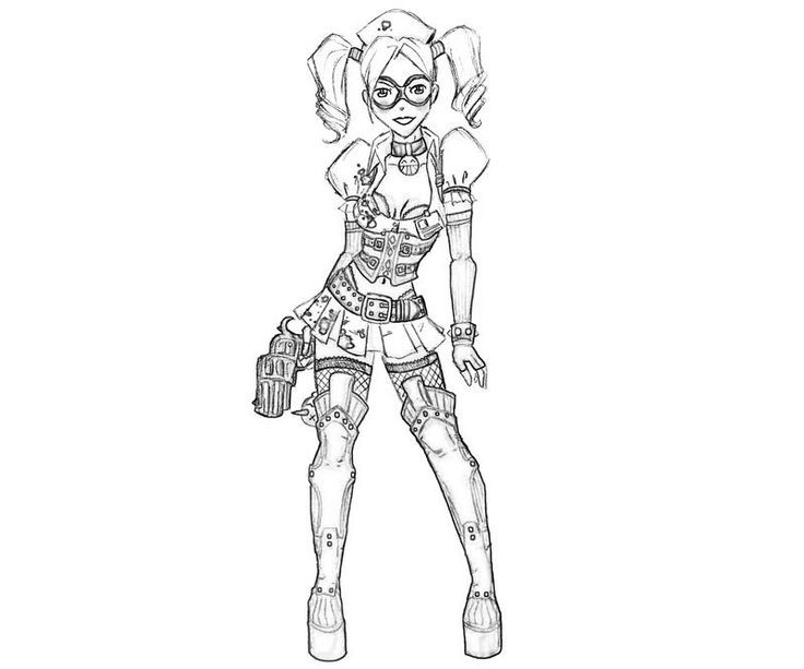 Harley Quinn Coloring Pages For Kids
 Pin on Coloring Pages