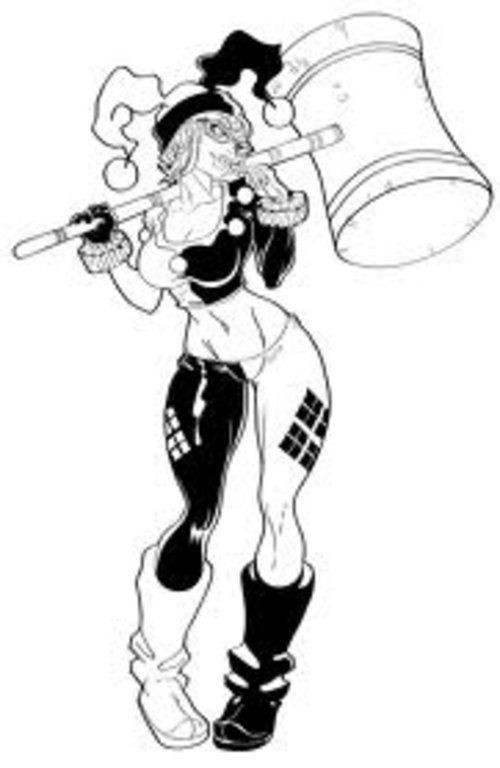 Harley Quinn Coloring Pages For Kids
 Pin on Art