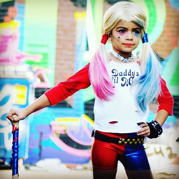 Harley Quinn Kids Costume DIY
 Pin on Holiday HALLOWEEN