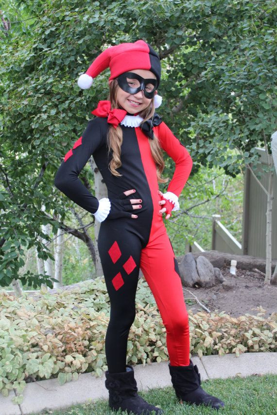 Harley Quinn Kids Costume DIY
 Pin on Halloween