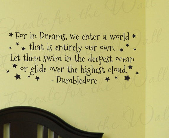 Harry Potter Baby Quotes
 Dumbledore Harry Potter Girl or Boy Room Kid by