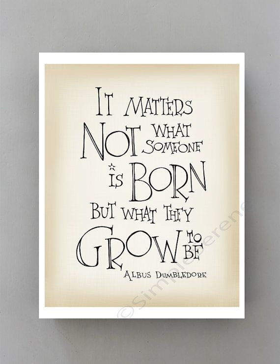 Harry Potter Baby Quotes
 Harry Potter quote art print Albus Dumbledore quote JK