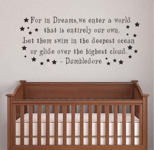 Harry Potter Baby Quotes
 This wall decal featuring Dumbledore s timeless wisdom